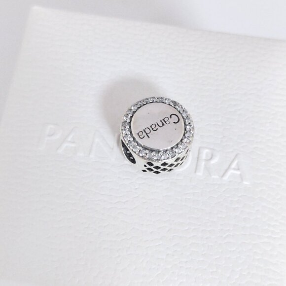 Pandora Canada Red Maple Leaf Charm Bead Travel Vacation S925 Silver with box - Picture 6 of 7